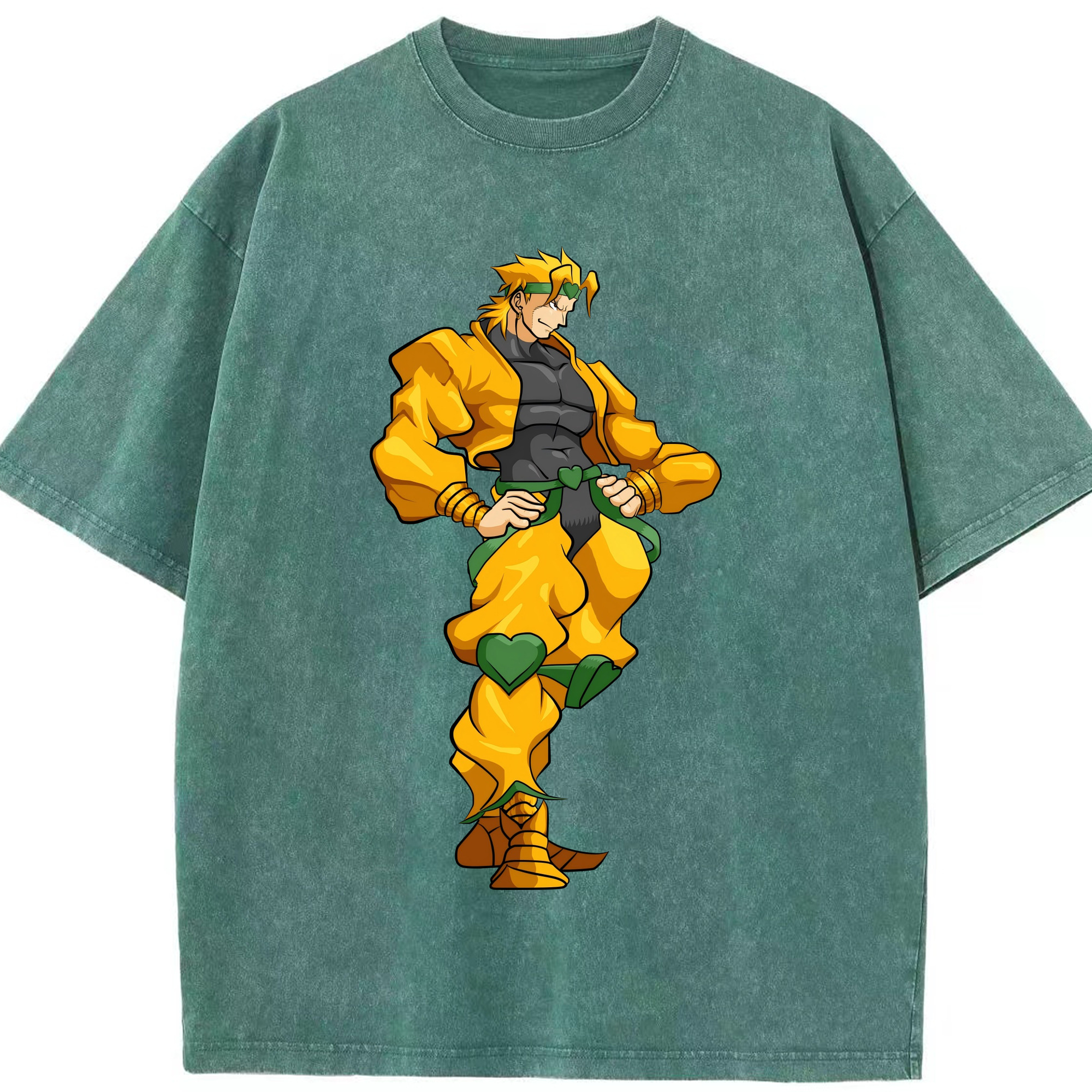 （画像用） ジョジョの奇妙な冒険 ディオ?ブランドー JoJo's Bizarre Adventure Dio Brando 綿100% ヴィンテージ風 半袖Tシャツ（フロントプリント）